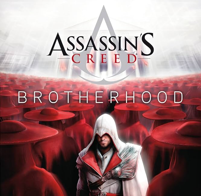 A crop of the cover of the Assassin's Creed Brotherhood novel by Oliver Bowden.